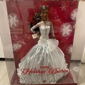 2008 Holiday Barbie 20th Anniversary African American AA Mattel New In Box.